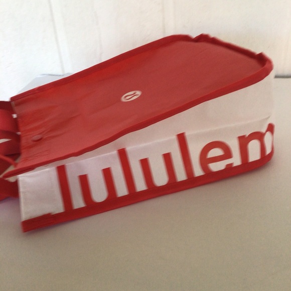 LULULEMON RED REUSABLE SMALL TOTE BAG - Picture 7 of 10
